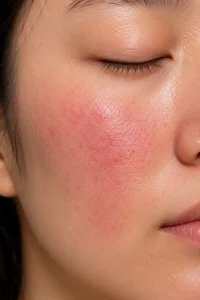 Rosacea and facial redness concerns for DermaV laser treatment